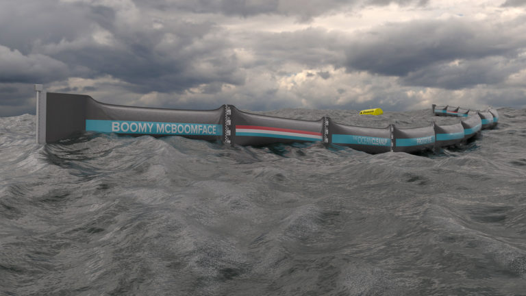 The Ocean Cleanup prototype